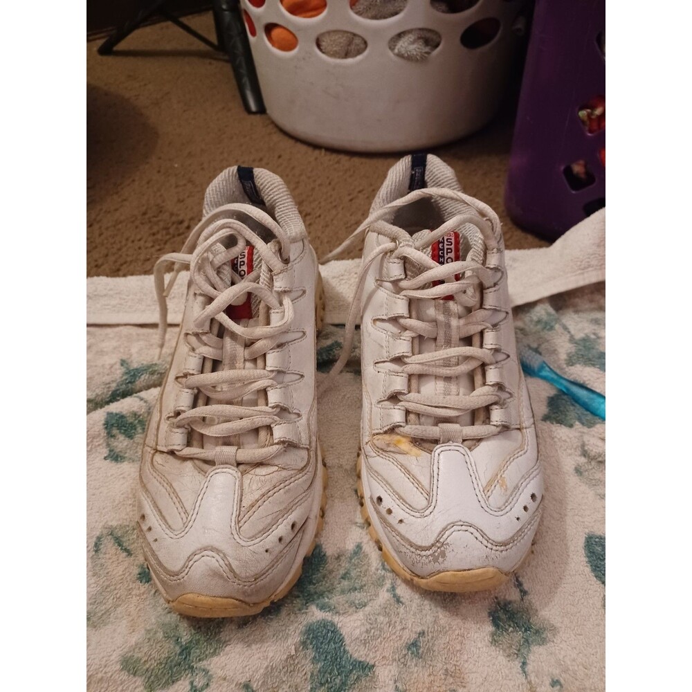 Skechers Sport White Chunky Dad Sneakers Y2K Walking Shoes Womens